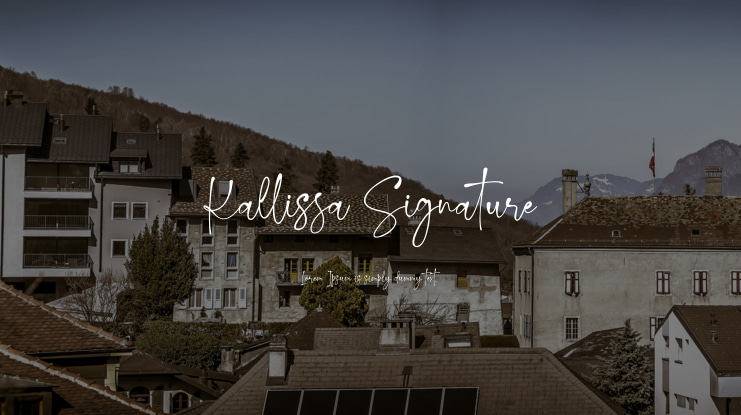 Kallissa Signature Font