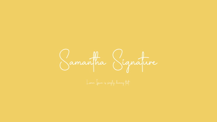 Samantha Signature Font