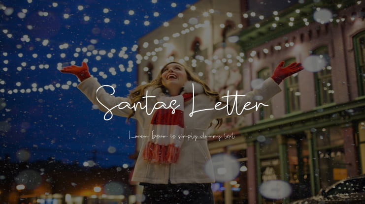 Santas Letter Font