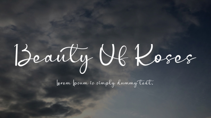 Beauty Of Roses Font