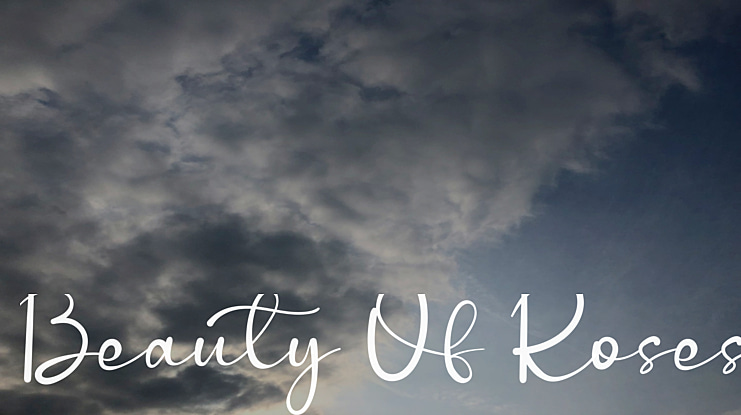 Beauty Of Roses Font