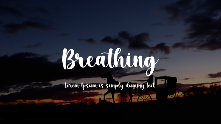 Breathing Font