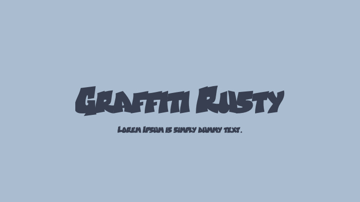 Graffiti Rusty Font Family