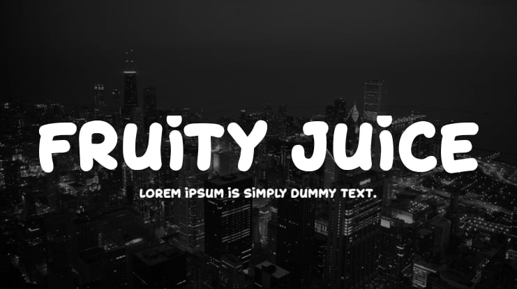 Fruity Juice Font Family
