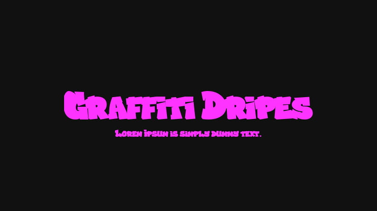 Graffiti Dripes Font Family