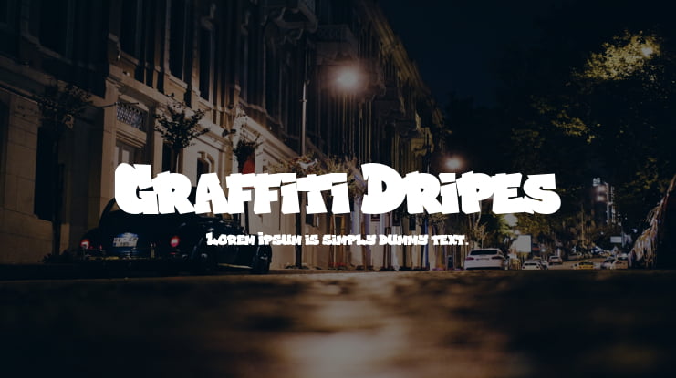 Graffiti Dripes Font Family