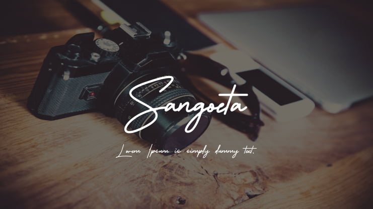 Sangoeta Font