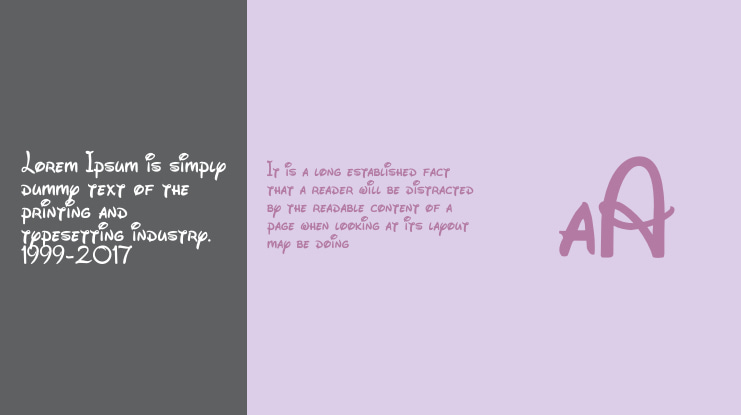 All Disney Font Family