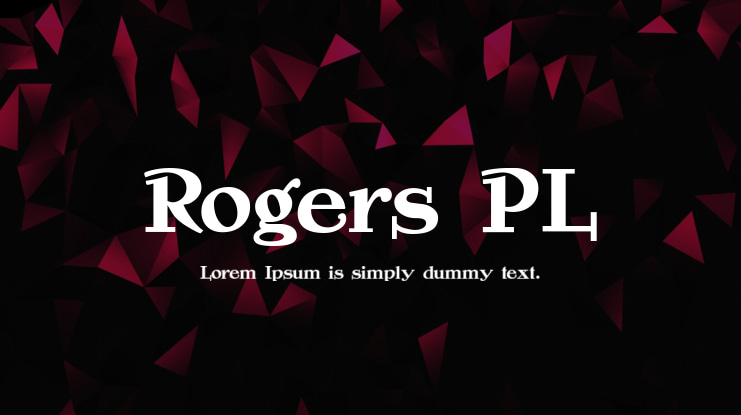 Rogers PL Font