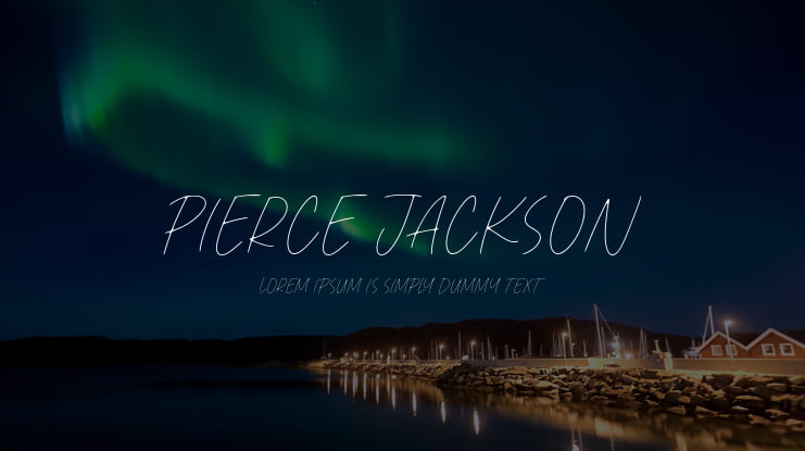 Pierce Jackson Font