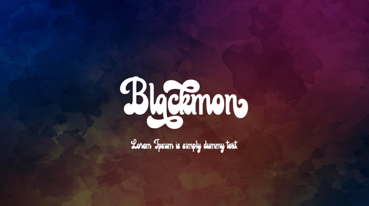 Blackmon Font