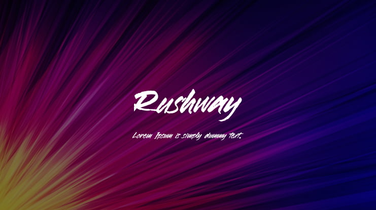 Rushway Font