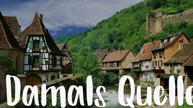 Damals Quelle Font