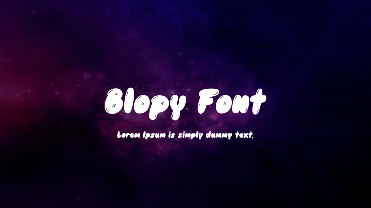 Blopy Font