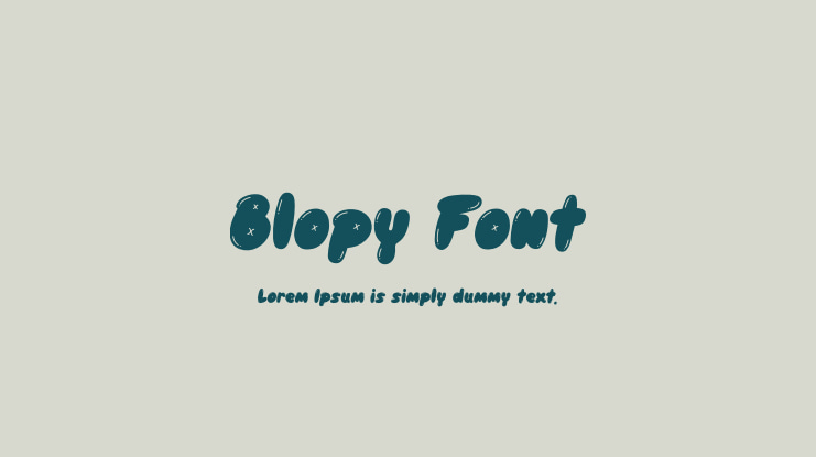 Blopy Font