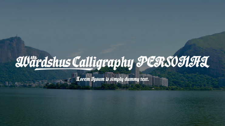 Wardshus Calligraphy PERSONAL Font