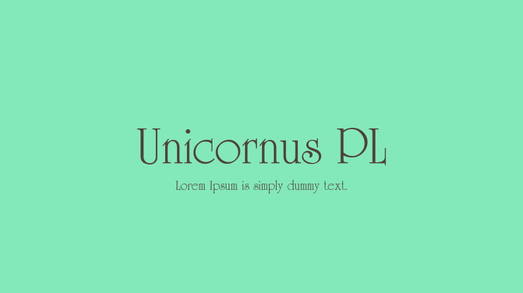 Unicornus PL Font