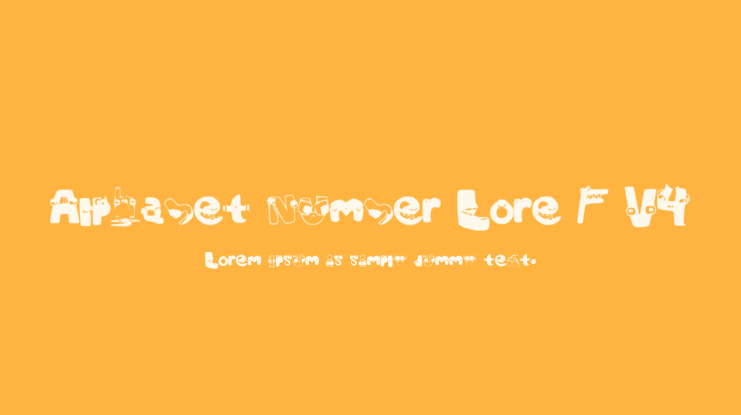 Alphabet Number Lore F V4 Font : Download Free for Desktop & Webfont