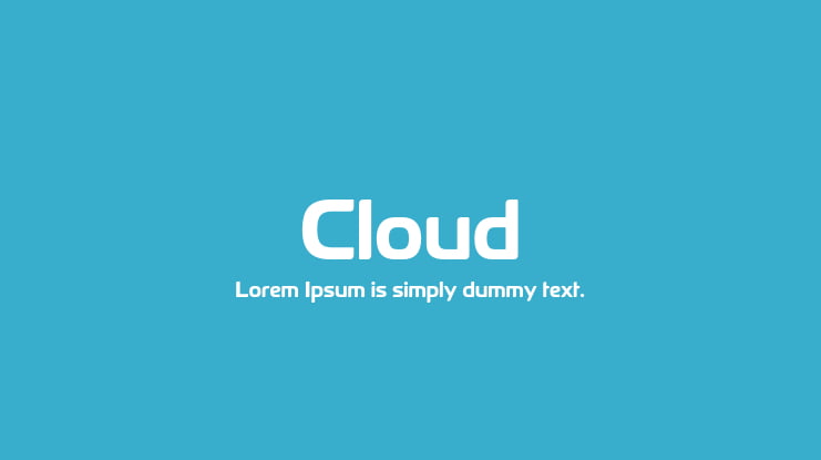 Cloud Font Family