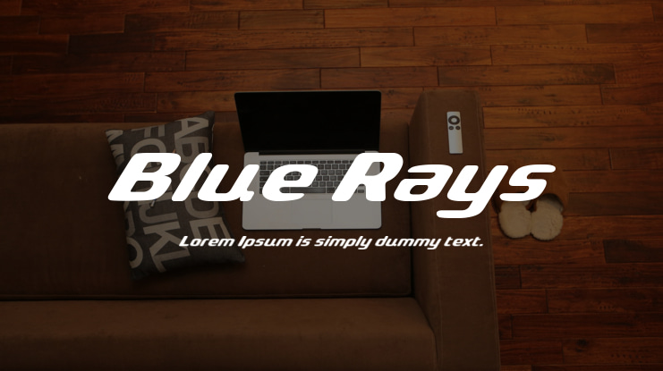 Blue Rays Font