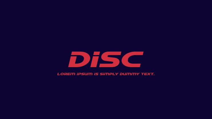 Disc Font Family