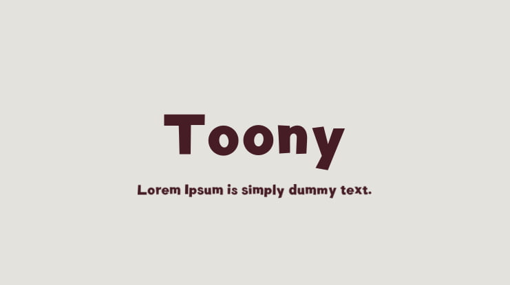 Toony Font