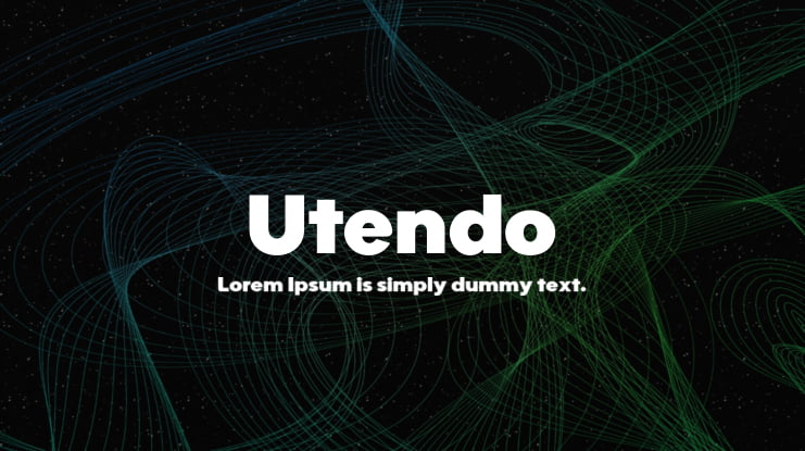 Utendo Font Family