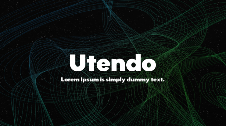 Utendo Font Family
