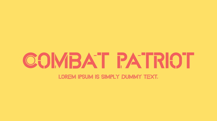 COMBAT PATRIOT Font