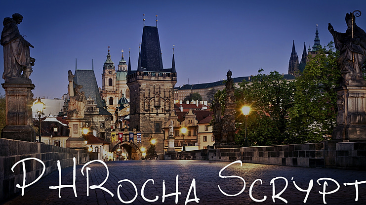 PHRocha Scrypt Font