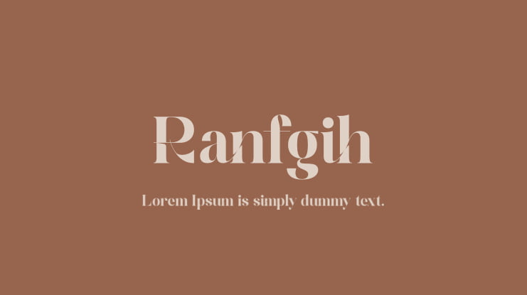 Ranfgih Font