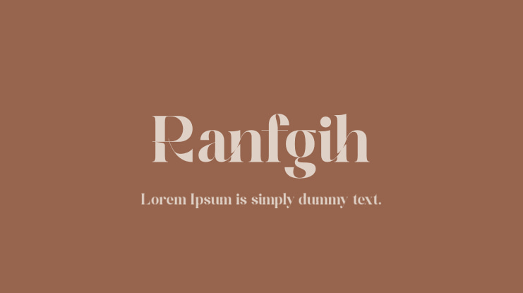 Ranfgih Font