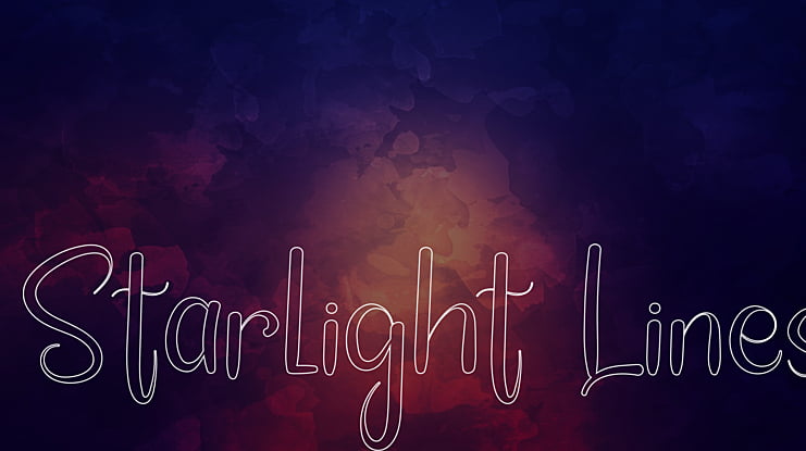 Starlight Lines Font
