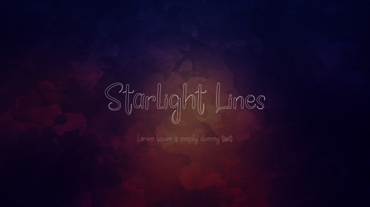 Starlight Lines Font