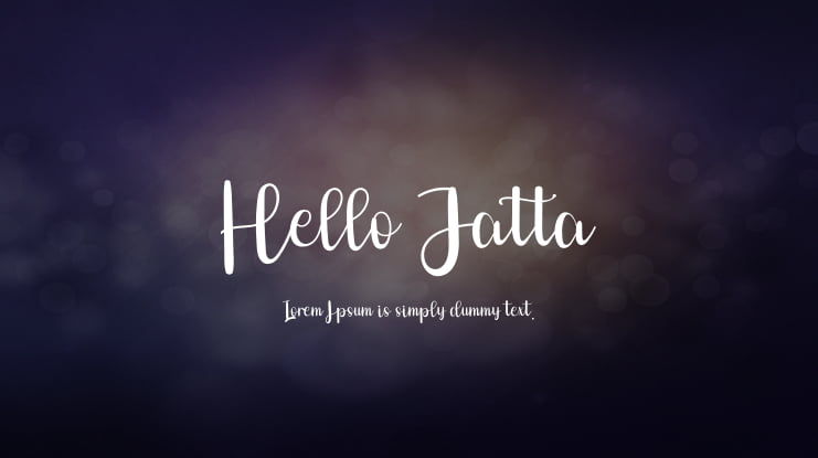 Hello Jatta Font
