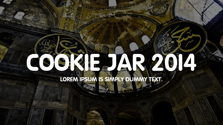 Cookie Jar 2014 Font