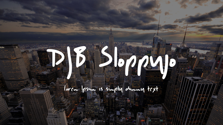 DJB Sloppyjo Font