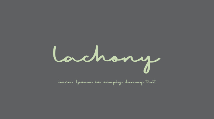 Lachony Font