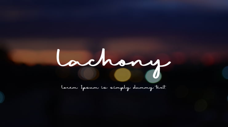 Lachony Font