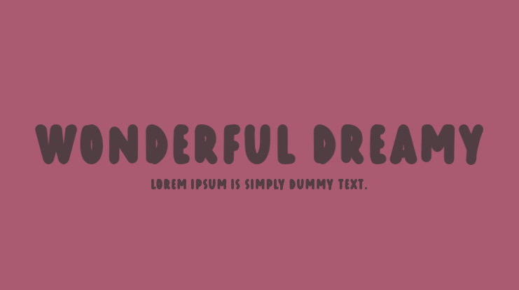 Wonderful Dreamy Font