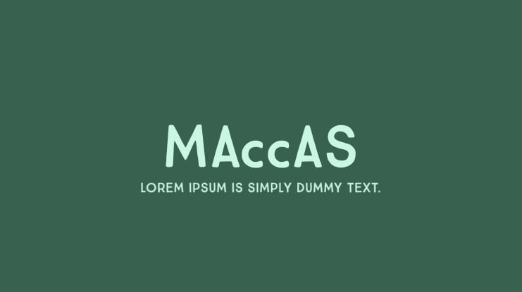 Maccas Font Family
