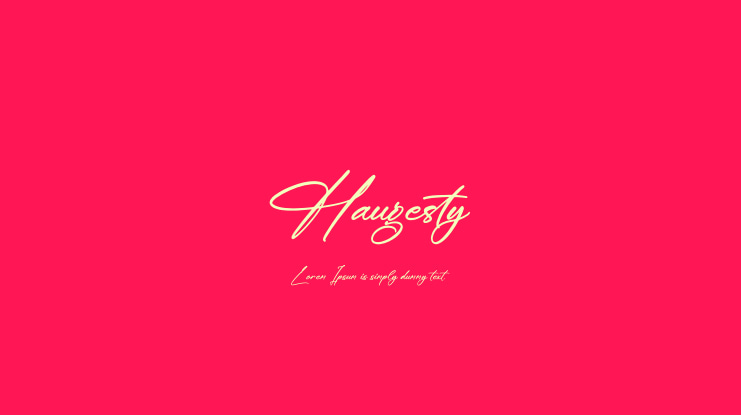 Haugesty Font
