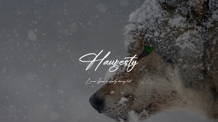 Haugesty Font