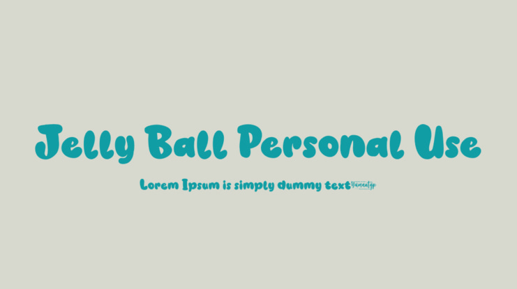 Jelly Ball Personal Use Font