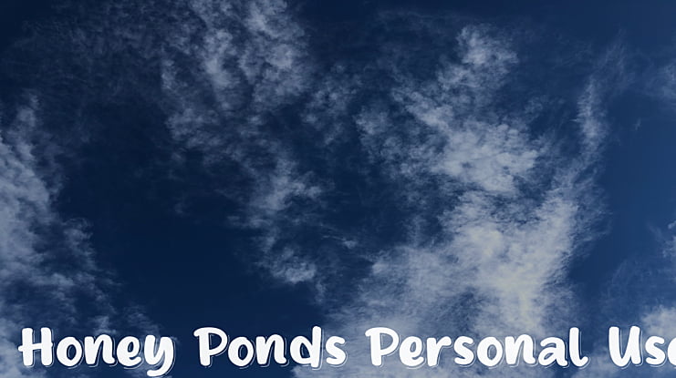 Honey Ponds Personal Use Font