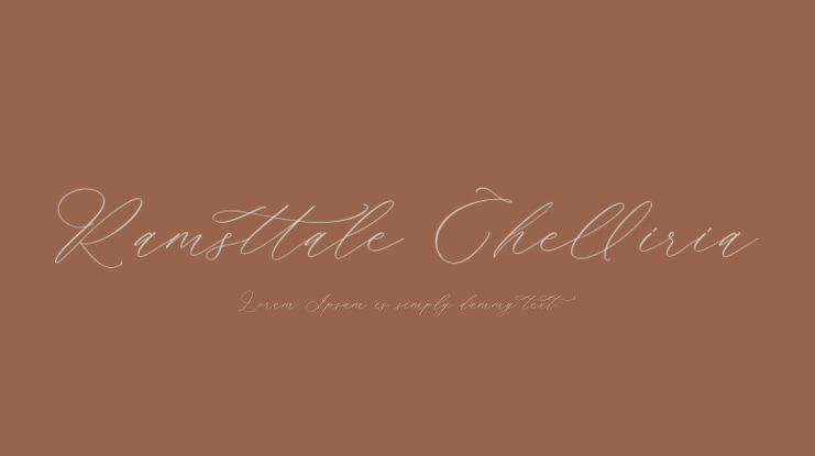 Ramsttale Chelliria Font