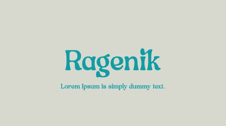 Ragenik Font