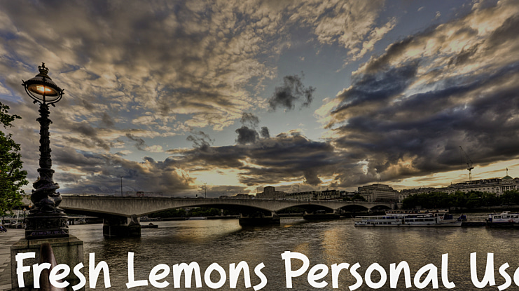 Fresh Lemons Personal Use Font