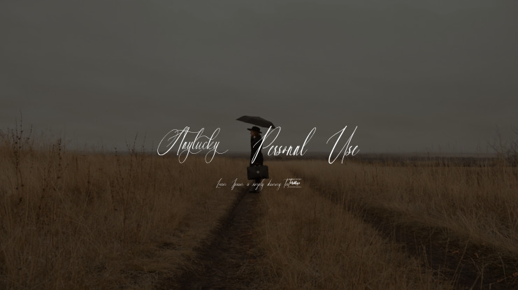 Staylucky Personal Use Font