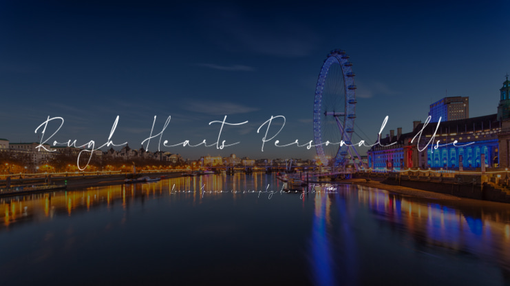 Rough Hearts Personal Use Font